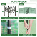 Outsunny Portable Pop-up Walk in Greenhouse w/ Door Windows 2.4 x 1.8 x 2.4m