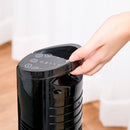 HOMCOM LED Tower Fan With 70° Oscillation 3 Speed 3 Mode LED Panel Remote Black
