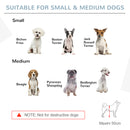 PawHut Freestanding Pet Gate w/ 2 Support Feet for Doorways Stairs Blue Grey