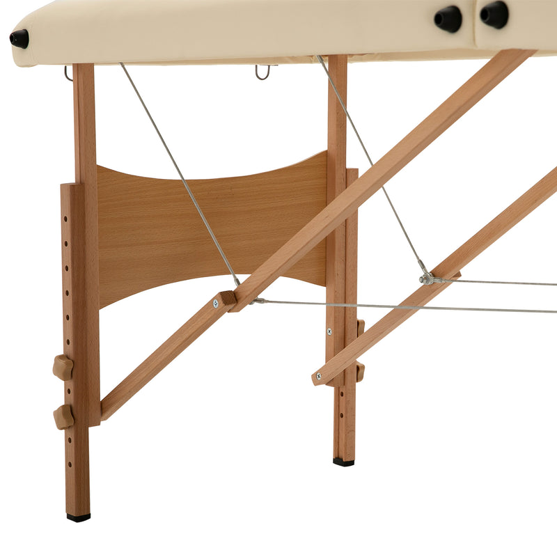 HOMCOM Salon Portable Folding Massage Table Bed Tattoo Therapy  Couch 2 Section
