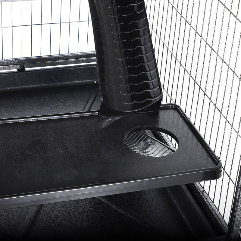 PawHut Small Animal Cages for Chinchilla Ferret Kitten on Wheels W/ Hammock Tray