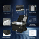 Outsunny 40L Car Refrigerator 12V Portable Freezer w/ Inner LED Light, Wheels