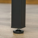 HOMCOM 3-Piece Industrial Bar Table Set, Table and 2 Chairs Rustic Brown