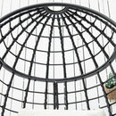 Outsunny Swivel Egg Chair Rattan Outdoor Chair with Cushion for Patio Black