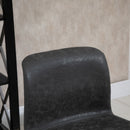 HOMCOM Retro Barstools Set of 2 PU Leather Adjustable Height Swivel Bar Chairs
