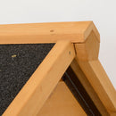 PawHut Wood & Steel Aviary Bird Cage w/ Standing Pole, Nest, Slide-Out Tray