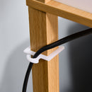 HOMCOM Floor Lamp Reading Lamp with 3-Tier Storage Shelf for Home Office Natural