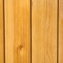 Outsunny Garden Storage Shed Tool Organizer w/ Table, 140x75x157cm, Natural