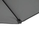 Outsunny 2.5M Offset Roma Patio Umbrella W/ 360° Rotation and Base, Dark Grey