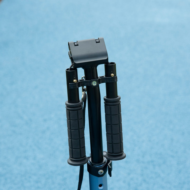 HOMCOM Folding Kick Scooter, Adjustable w/ Dual Shock Absorber for 14+, Blue