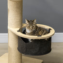 PawHut 84cm Kitty Activity Centre w/ Jute Scratching Post - Natural Finish