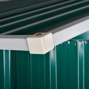 Outsunny 7.7ft x 5.7ft Garden Storage Shed with Double Sliding Door Outdoor Green