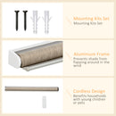 HOMCOM Electric Smart Roller Blinds for Windows with Remote, Brown, 80x180cm