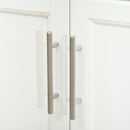 HOMCOM Rolling Kitchen Cart Storage Trolley with Drawer Towel Rail Steel White