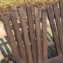 Outsunny 2 Seater Garden Bench w/ Wheel-Shaped Armrests Carbonised colour