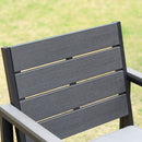 Outsunny 4 Piece Outdoor Conversation Furniture Set with Coffee Table & Cushions