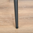 HOMCOM Set Of 2 Retro PU Leather Bar Chairs Set Stylish w/ Footrest Metal Frame