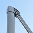 Outsunny 3 x 3(m) Cantilever Parasol Garden Umbrella with Cross Base Grey