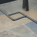 Outsunny 7 PCs Garden Dining Set, Glass Table W/ Umbrella Hole & Cushion, Grey