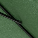 Outsunny 2 x 3(m) Garden Parasol Rectangular Market Umbrella w/ Crank Green