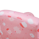 HOMCOM Cute Cloud Star Child Armchair Seat Wood Frame w/ Footrest Padding Pink
