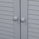 kleankin Under Sink Cabinet Bathroom Floor Unit w/ Adjustable Shelf and Doors