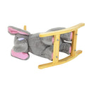 Ride on Elephant Rocker Children Rocking Horse Grey Nursery Rhymes Kids Toy Game