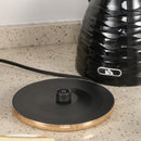 HOMCOM Kettle And Toaster Set 1.7L Rapid Boil Kettle & 4 Slice Toaster Black