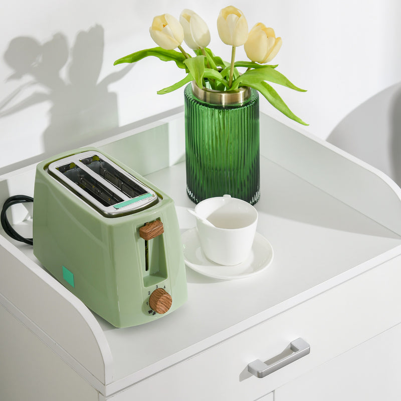 HOMCOM Modern Storage Cabinet, Small Floor Cupboard with Drawer Shelf White