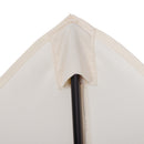 Outsunny 2m Parasol Patio Umbrella, Outdoor Sun Shade With 6 Ribs Cream White