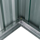 Outsunny 7.7ft x 5.7ft Garden Storage Shed with Double Sliding Door Outdoor Green