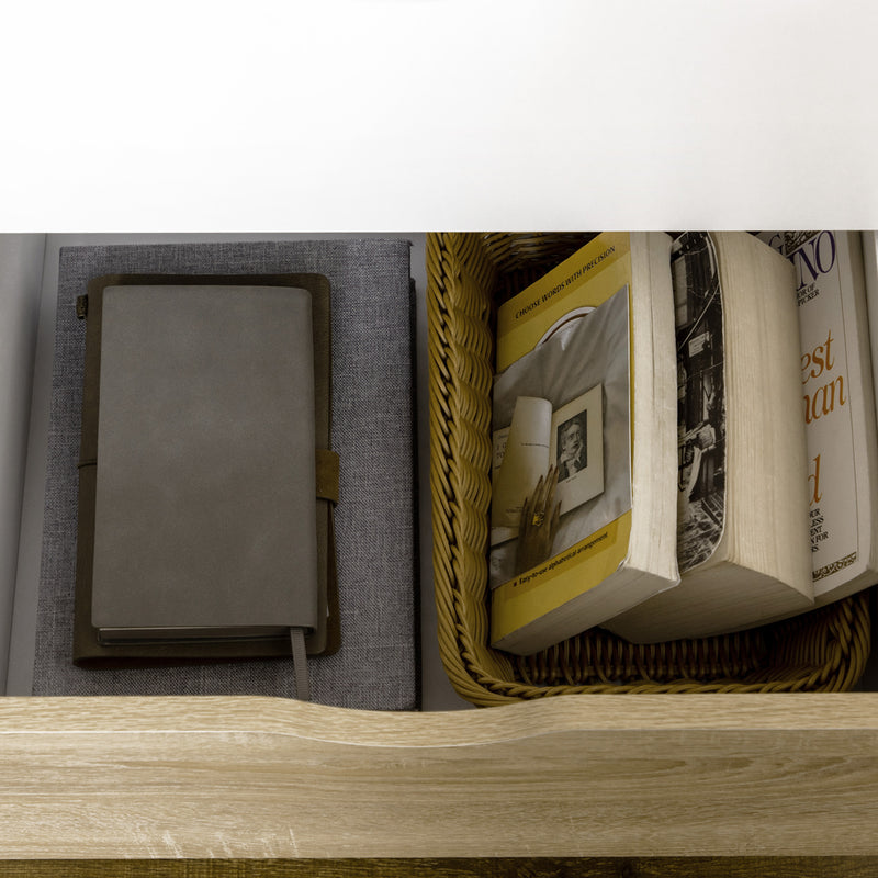 HOMCOM Modern Storage Cabinet with Drawers and Open Shelf, Bookshelf