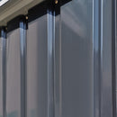 Outsunny Garden Storage Shed with Lockable Door Sloped Roof for Bike Grey