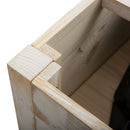 Elevated Wooden Planter Garden Grow Box with 2 tiers, 4 Pockets, 81x40x79cm
