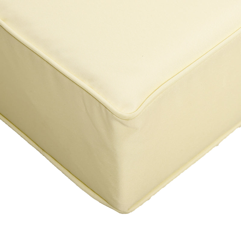 Outsunny Outdoor Seat and Back Cushion Set, Deep Seating Chair Cushion, Beige