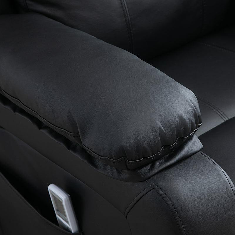 HOMCOM Riser and Recliner Chair Power Lift Reclining Chair with Remote, Black