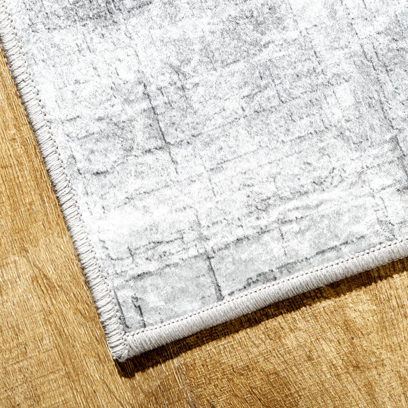 HOMCOM Grey Rug, Modern Abstract Carpet for Living Room Bedroom, 150 x 80cm