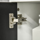 kleankin Under Sink Storage Cabinet W/ Solid Wood Legs and Adjustable Shelf