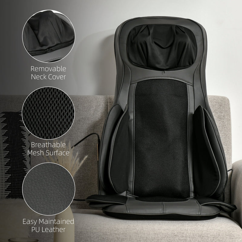 HOMCOM Back & Neck Massager w/ Heating Deep Tissue Kneading Compress Vibrating
