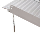 HOMCOM 4ft Aluminium Folding Wheelchair Ramp Equipment Mobility Suitcase