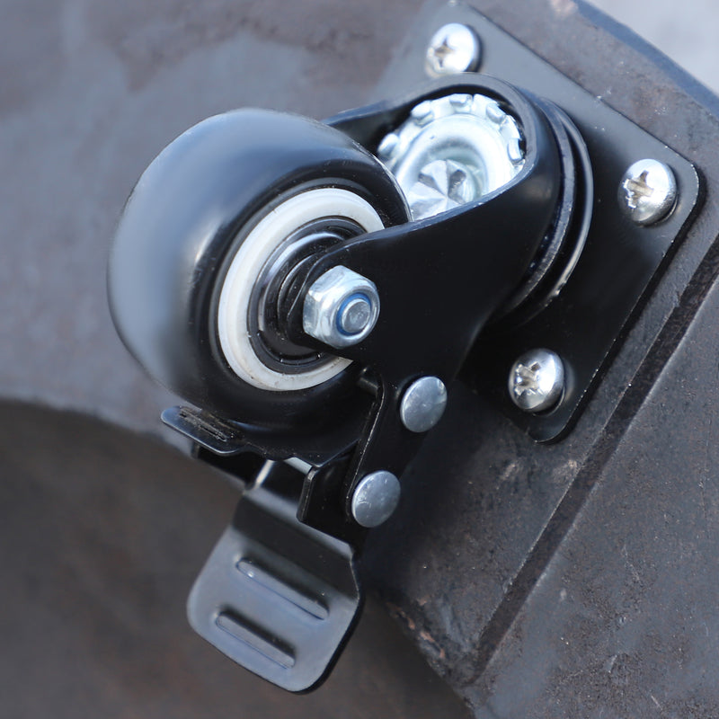 Outsunny 25kg Resin Patio Umbrella Base Parasol Stand Weight Deck W/ Wheels