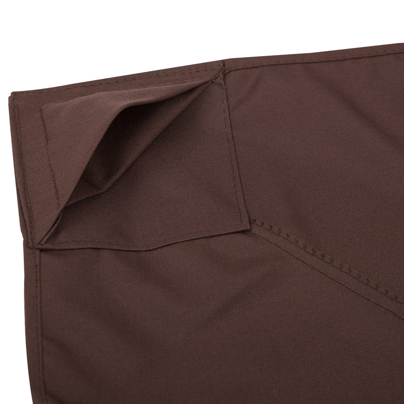 Outsunny 3(m) 2 Tier Garden Gazebo Top Cover Replacement Canopy Roof Coffee