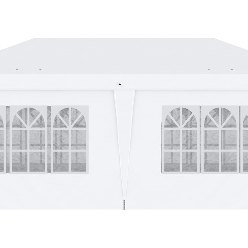 Outsunny 3 x 6m Pop Up Gazebo Height Adjustable Party Tent w/ Storage Bag Black