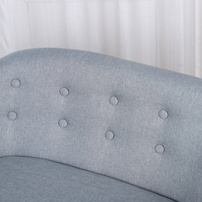 HOMCOM Kids Mini Sofa Children Armchair Seating Bedroom Playroom Furniture Grey