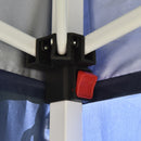 Outsunny 2mx2m Blue Pop Up Gazebo Party Tent Canopy Marquee with Storage Bag