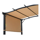 Outsunny Outdoor Retractable Gazebo Overhead Backyard Shade Sun Shelter Steel