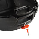 HOMCOM 32L Capacity Motorcycle Trunk Tour Tail Box Luggage Storage Case