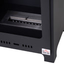 HOMCOM Free Standing Bio Ethanol Fireplace Heater with 0.9L Tank for Home Black