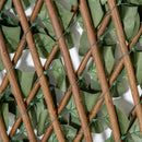 Outsunny 4 PCs Expanding Trellis Fence 2mx1m Privacy Screen for Garden Balcony