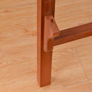 Outsunny Foldable Garden Bench, 2-Seater Patio Wooden Bench w/ Backrest Brown